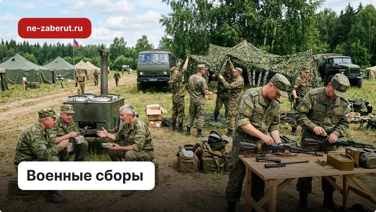 Призывники запаса на военных сборах.