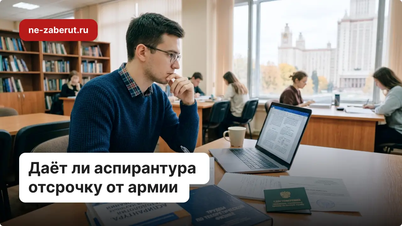 Аспирант сидит в библиотеке и занимается.