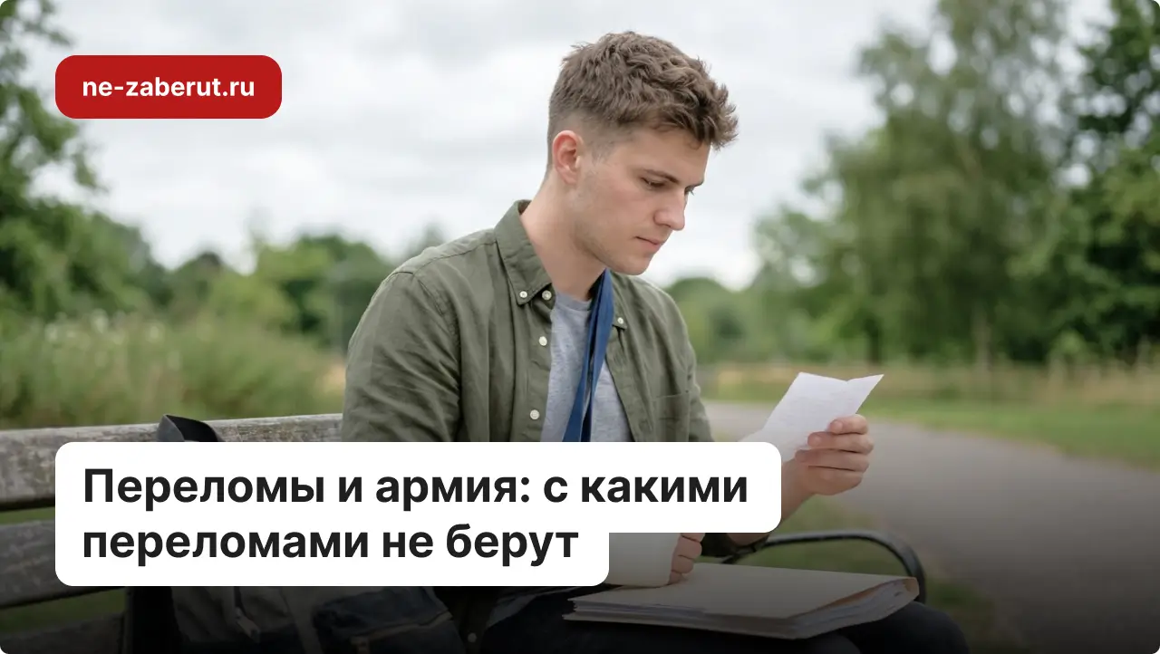 Молодой человек, у которого рука в гипсе, сидит на улице и изучает медицинские документы.