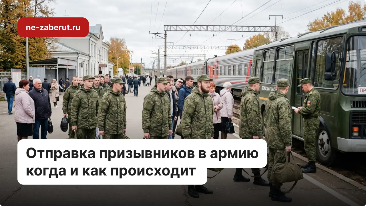 Призывники с сумками садятся в автобус для отправки в армию