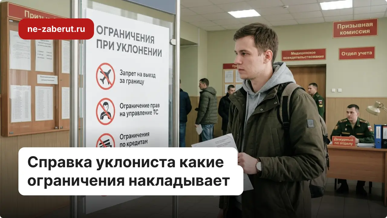 Молодой человек в военкомате смотрит на список ограничений